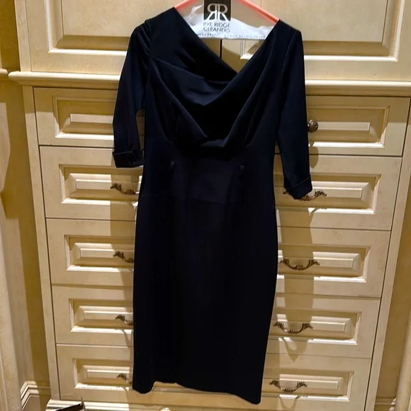 black halo jackie o dress OCTAVIA DRESS